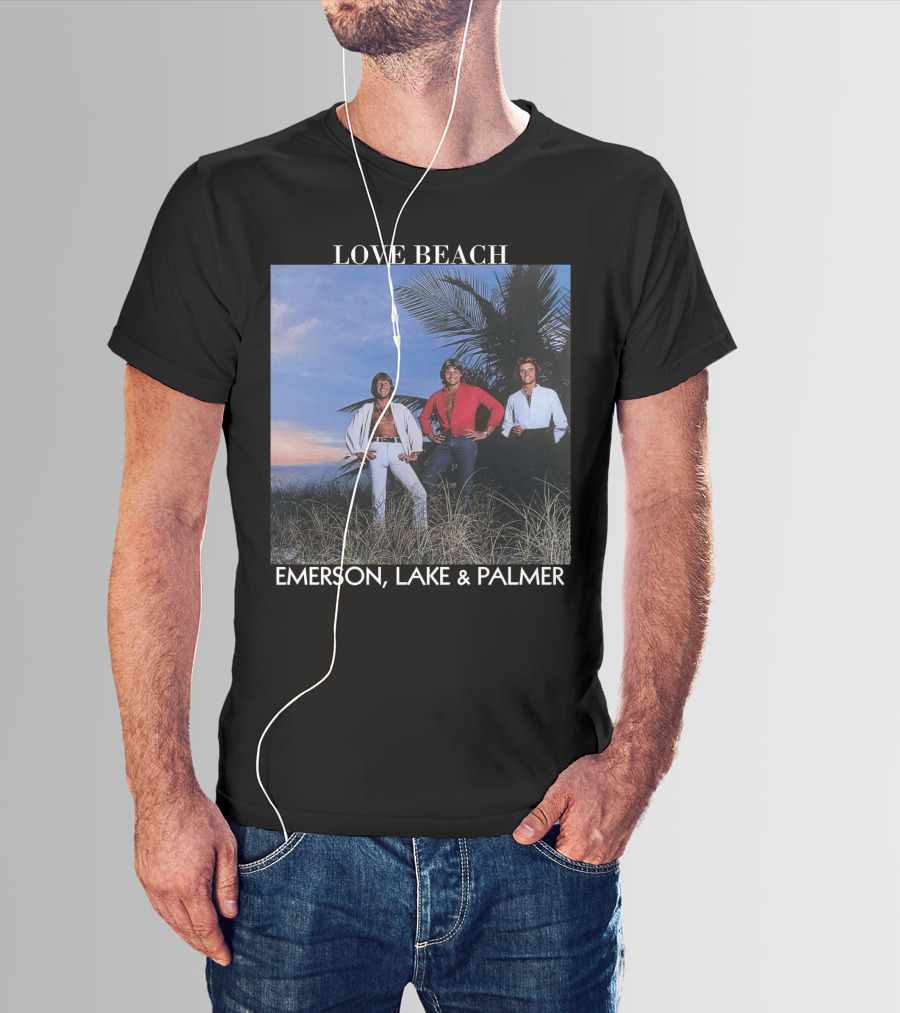 Love Beach Emerson Lake And Palmer Album Cover T-Shirt
