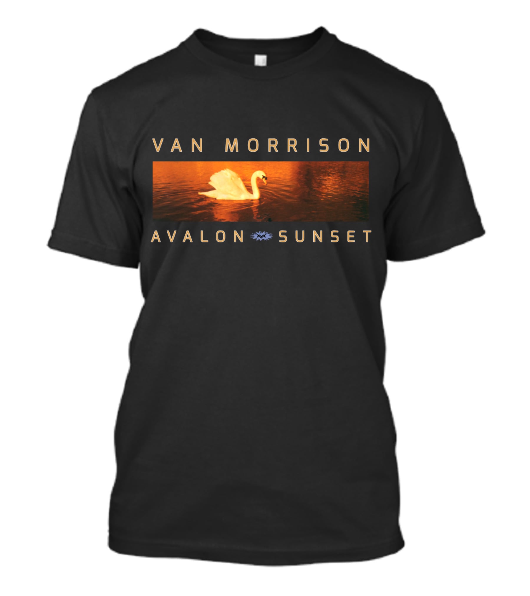 VAN MORRISON AVALON SUNSET Swan Scene T-Shirt