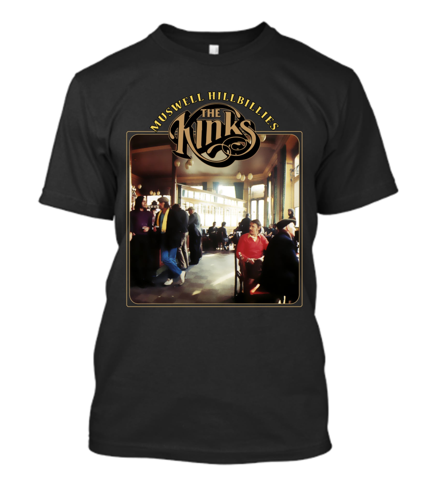 The Kinks Muswell Hillbillies Vintage Album Cover T-Shirt