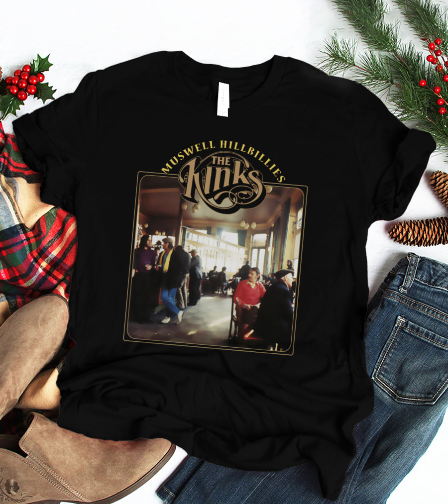 The Kinks Muswell Hillbillies Vintage Album Cover T-Shirt