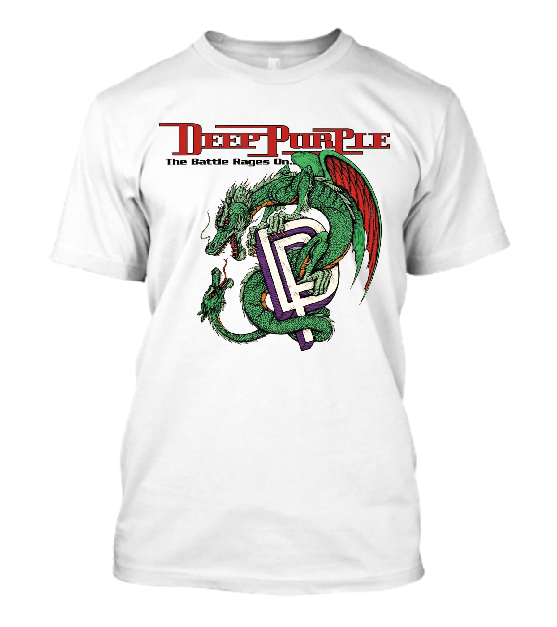 Deep Purple The Battle Rages On Dragon Artwork T-Shirt