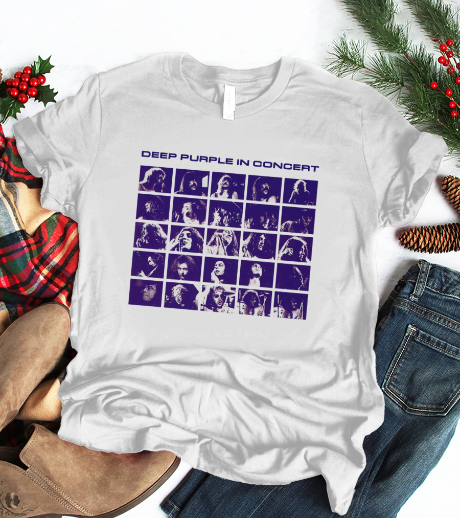 Deep Purple In Concert Grid Photos T-Shirt