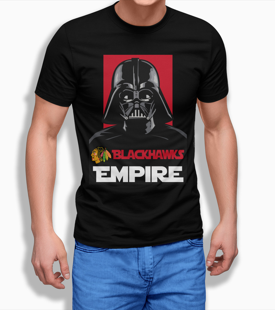 Chicago Blackhawks Darth Vader Blackhawks Empire NHL T-Shirt