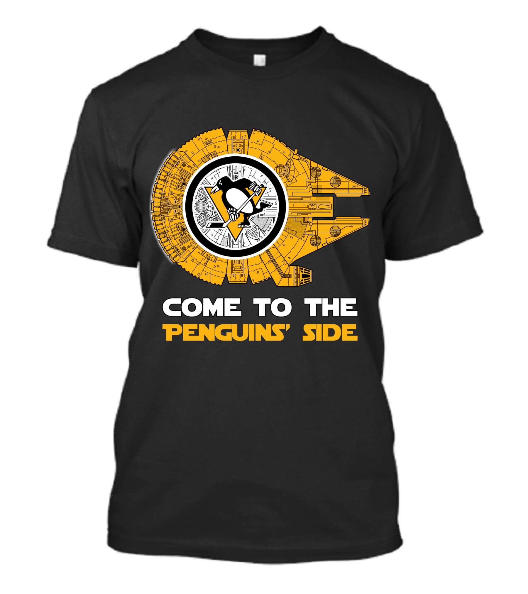 Come To The Penguins' Side Pittsburgh Millennium Falcon T-Shirt