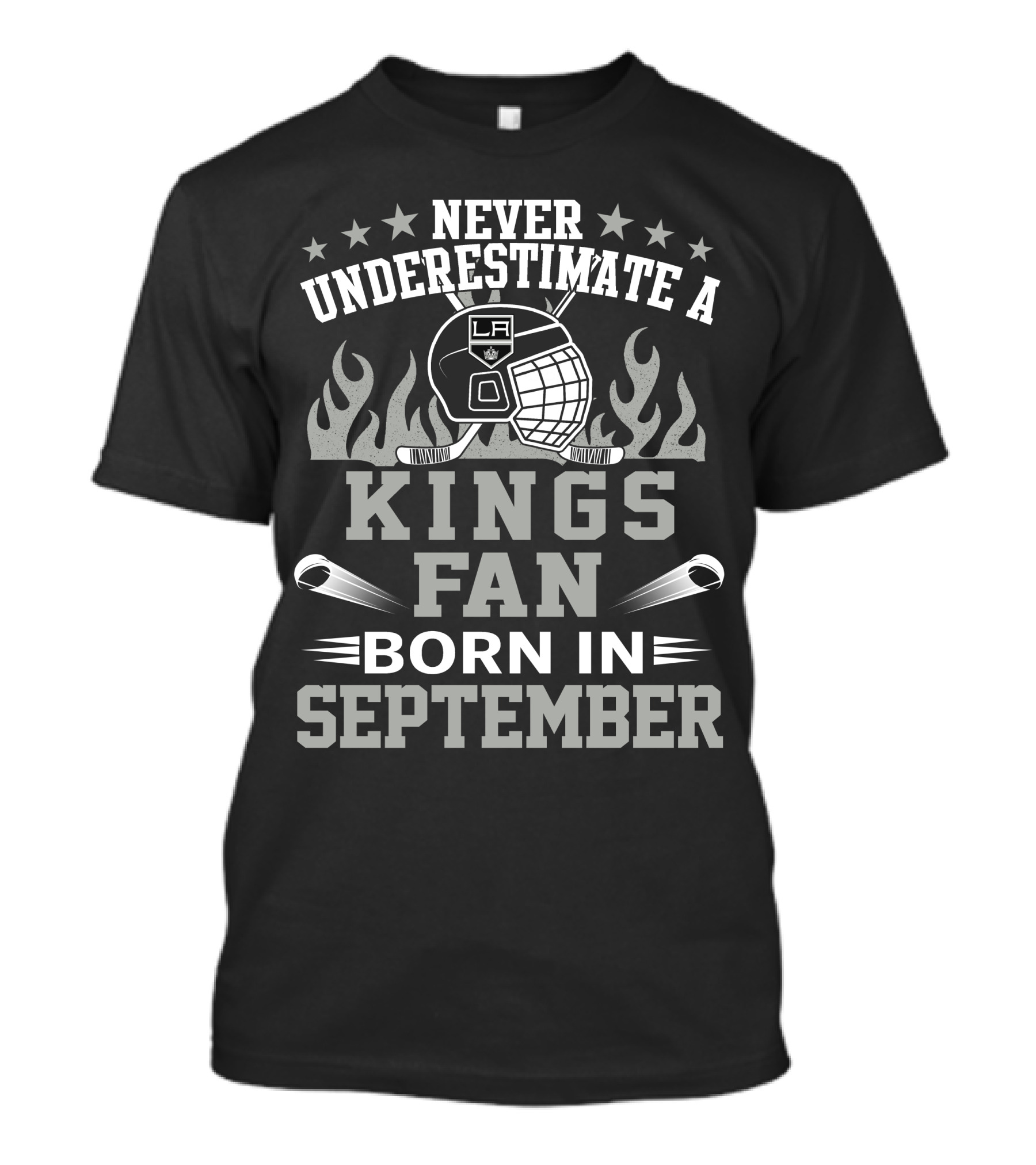 Never Underestimate A Kings Fan Born In September T-Shirt