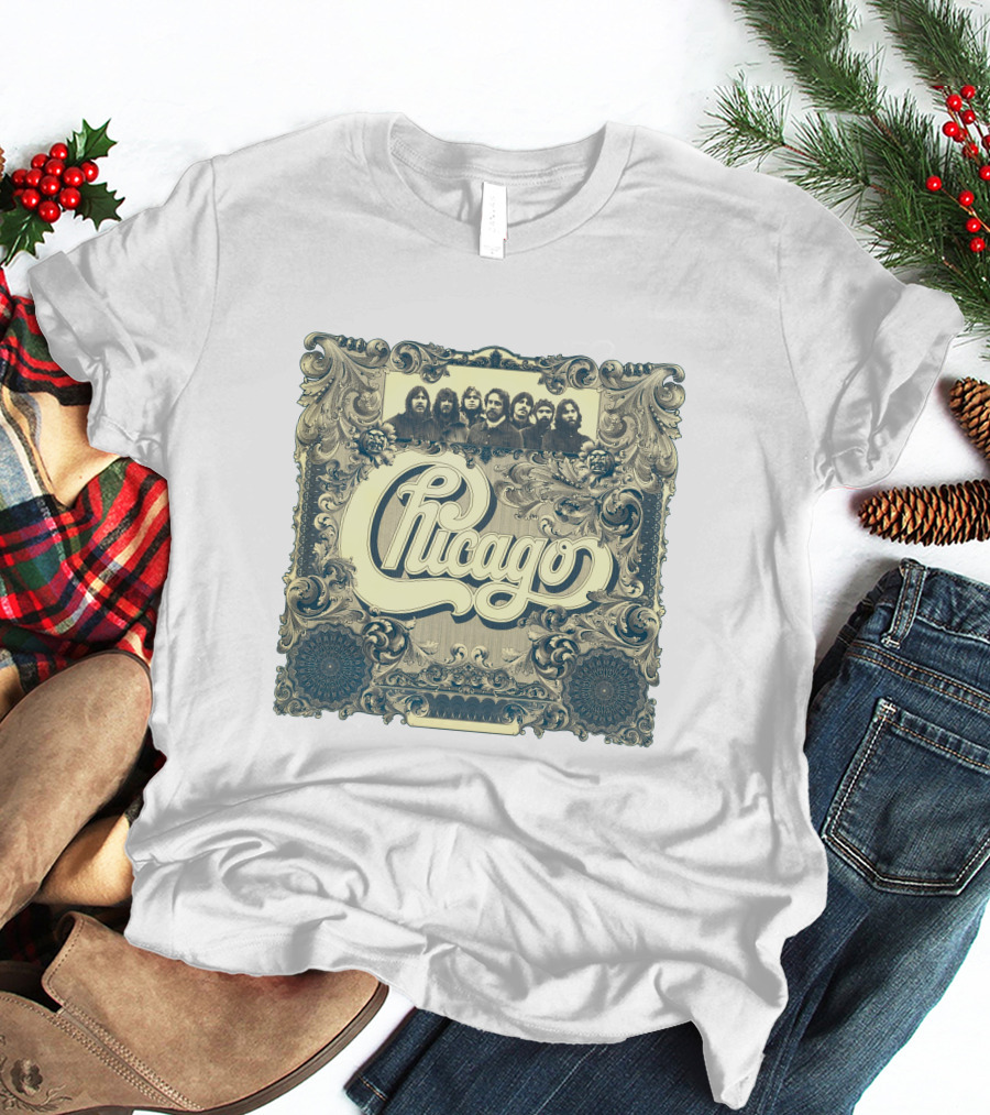 Chicago Band Vintage Ornate Frame T-Shirt