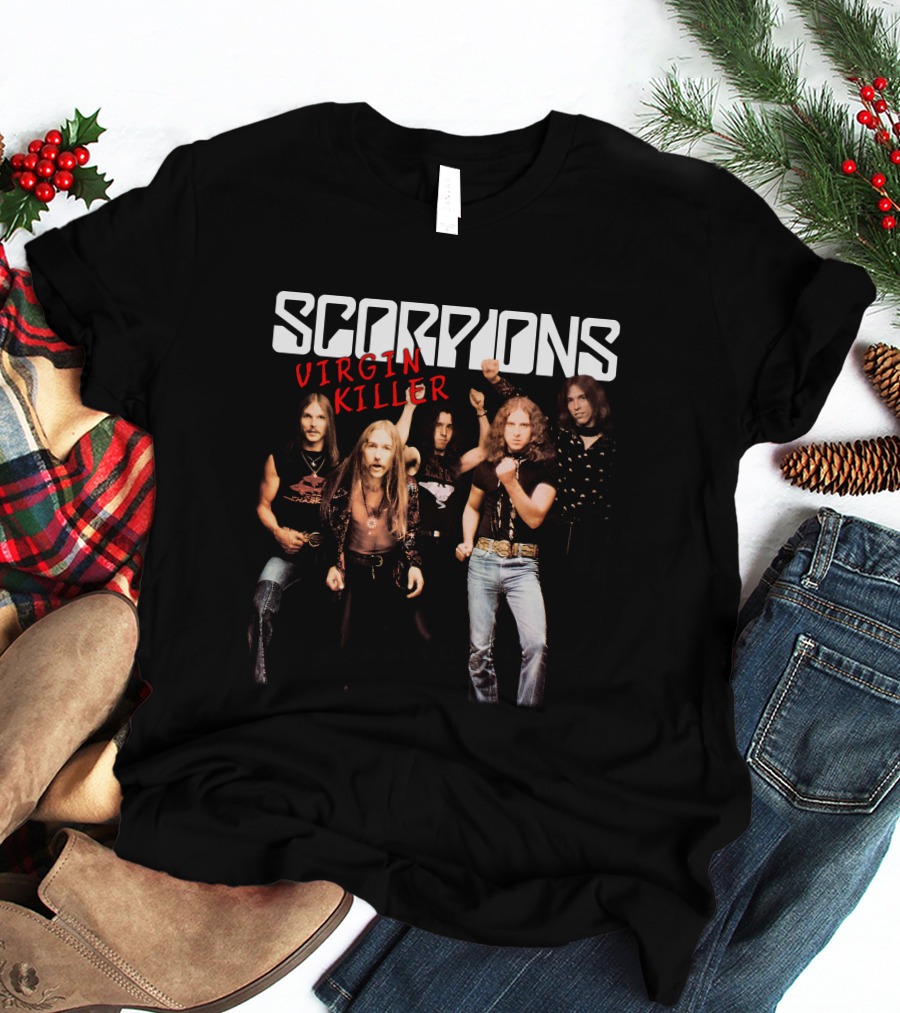Scorpions Virgin Killer Album Cover Band Photo T-Shirt