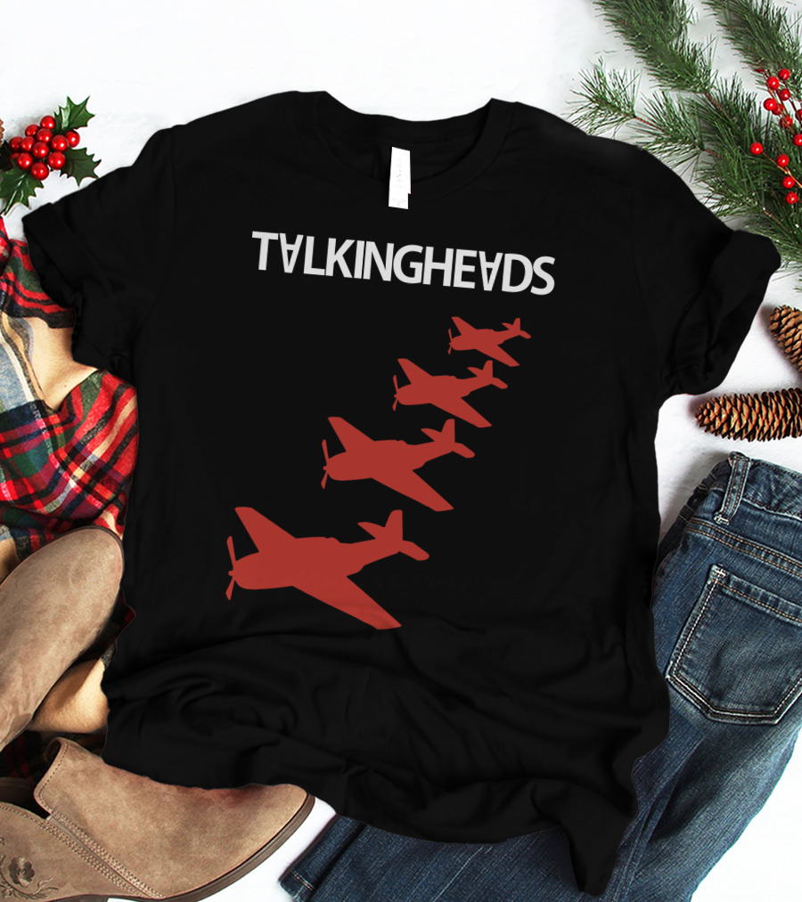 Talking Heads Red Airplanes Formation T-Shirt