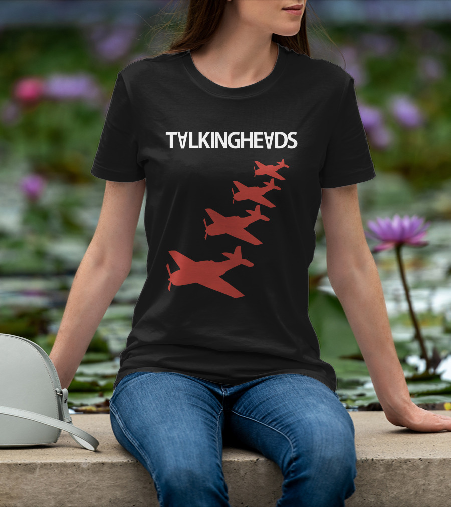 Talking Heads Red Airplanes Formation T-Shirt