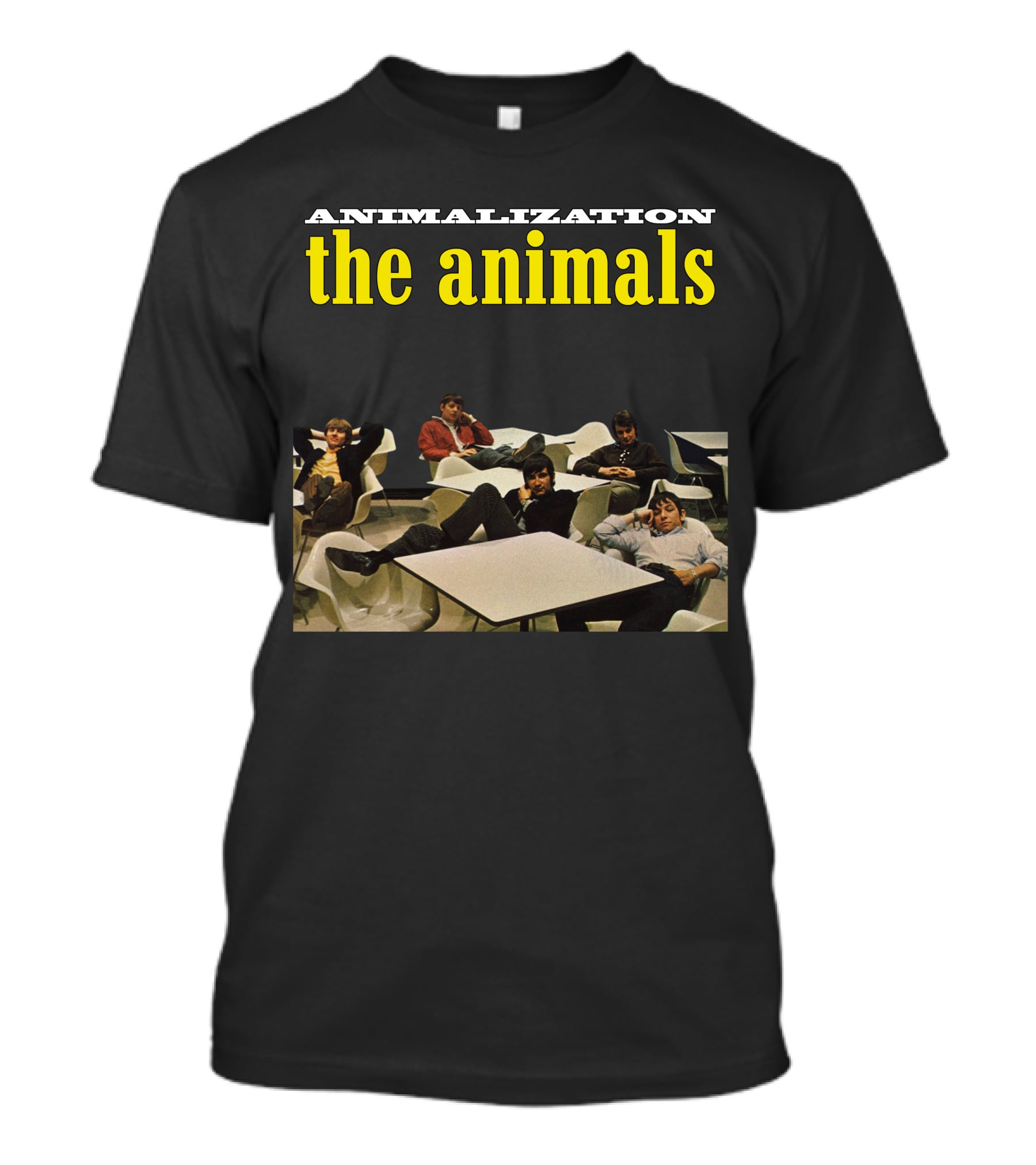 Animalization The Animals Relaxing Band Members Retro Style T-Shirt