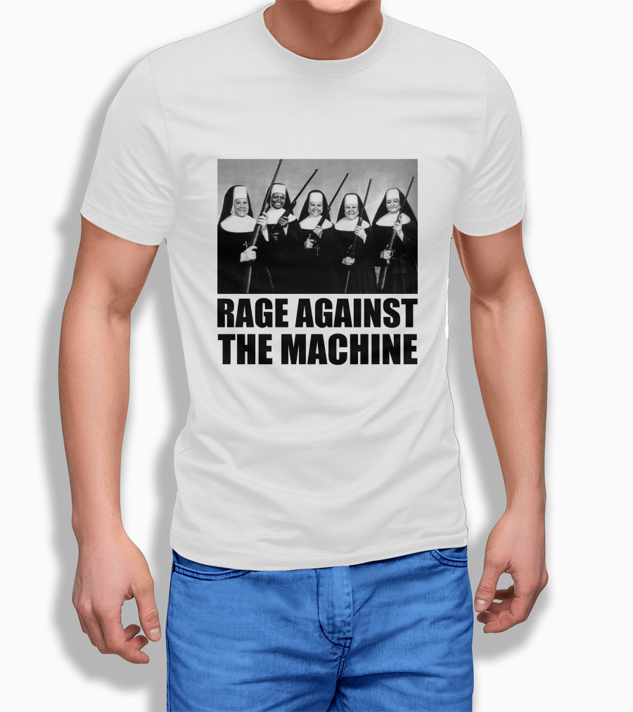 Rage Against The Machine Nuns With Guns Photomontage T-Shirt