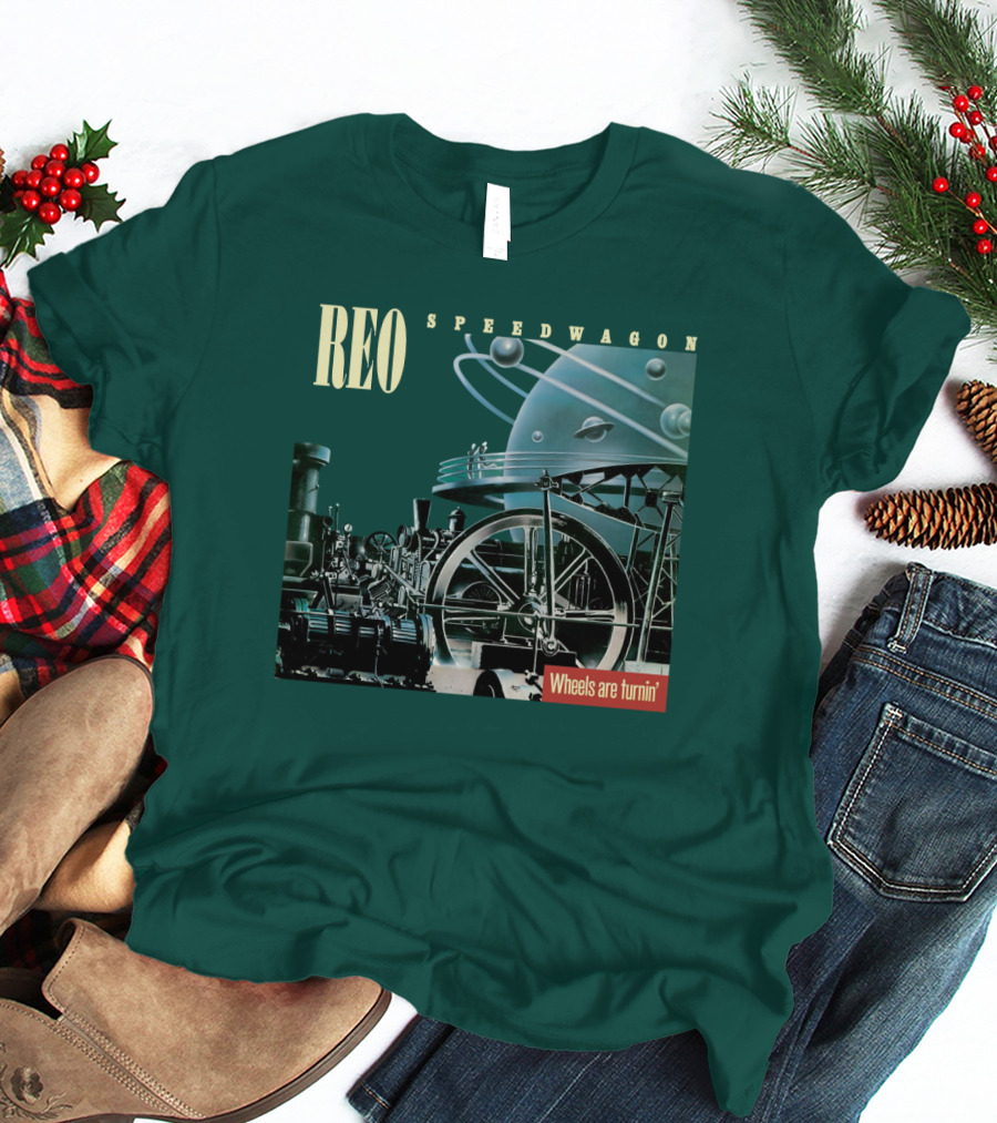 REO Speedwagon Wheels Are Turnin' Album Cover T-Shirt