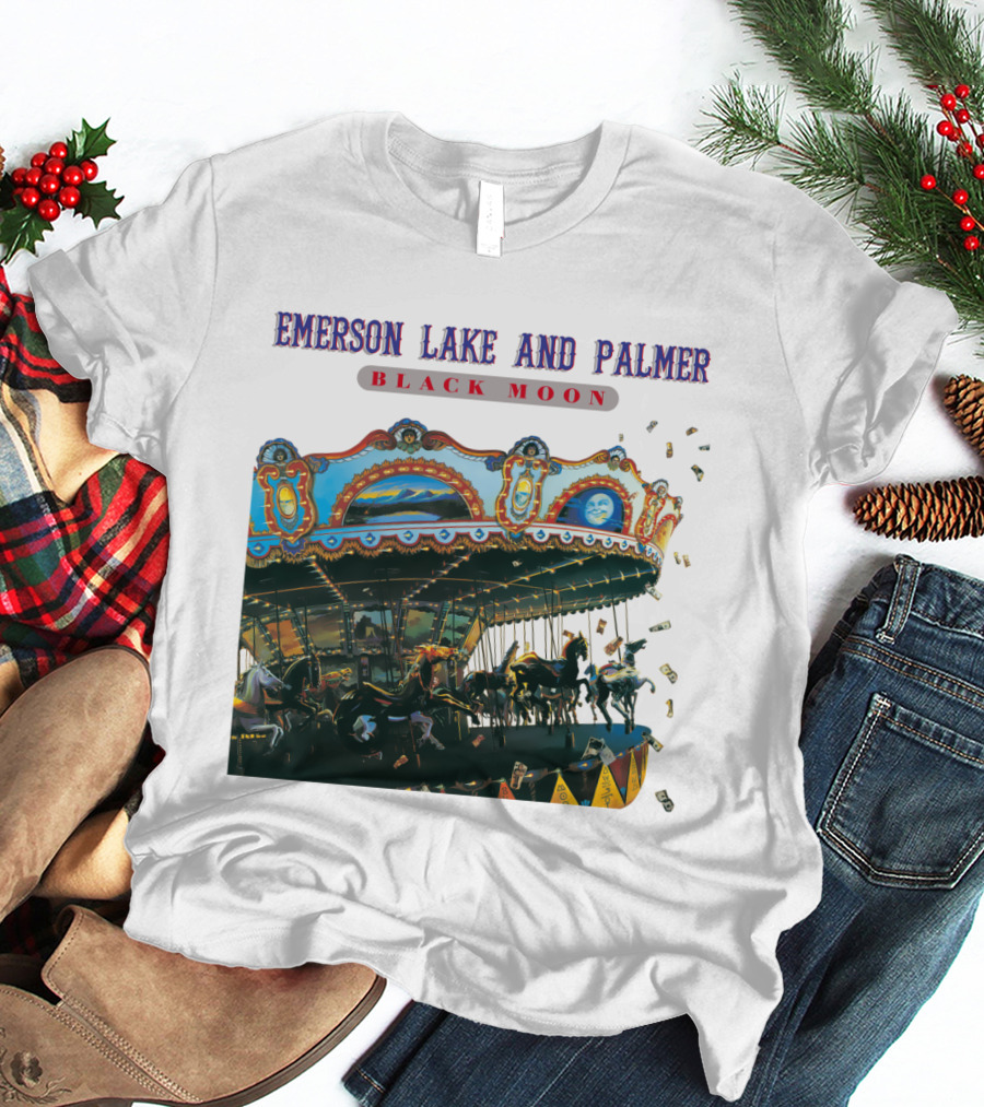 Emerson Lake And Palmer Black Moon Carousel T-Shirt