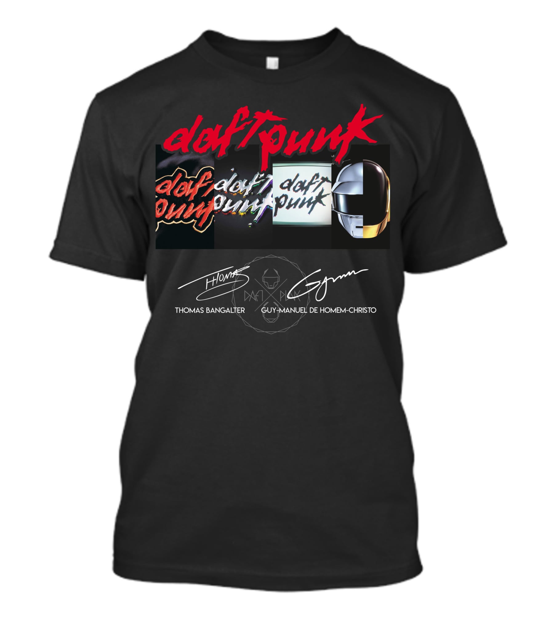 Daft Punk Thomas Bangalter Guy-Manuel De Homem-Christo Logos Icons T-Shirt