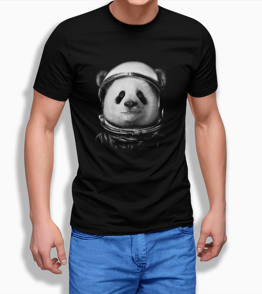 Astronaut Panda 6525 Space Helmet Adventure T-Shirt