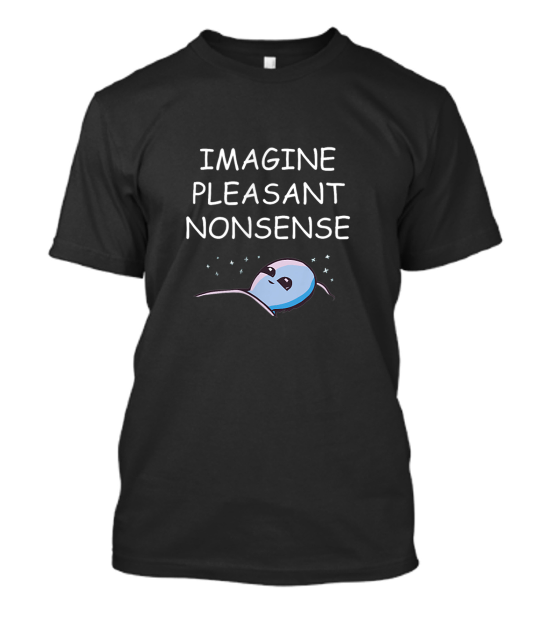 Imagine Pleasant Nonsense Sleepy Cartoon Moon T-Shirt