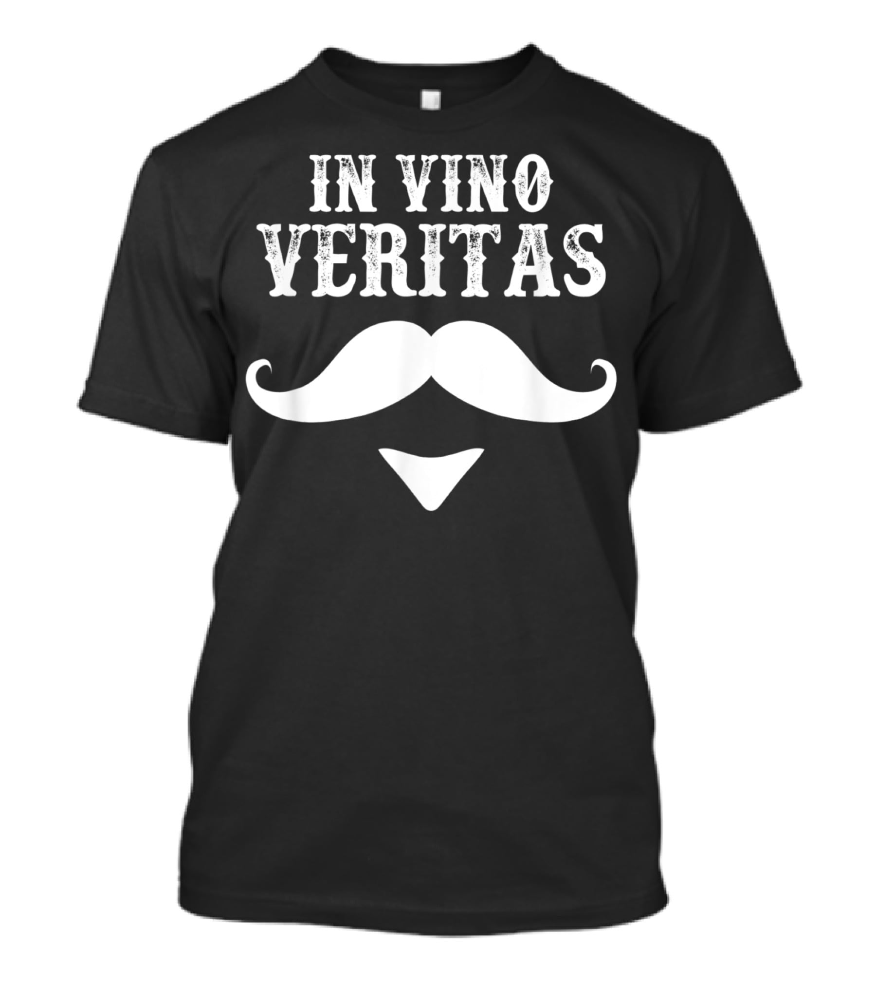 In Vino Veritas With Mustache Emblem Doc Holiday Western T-Shirt
