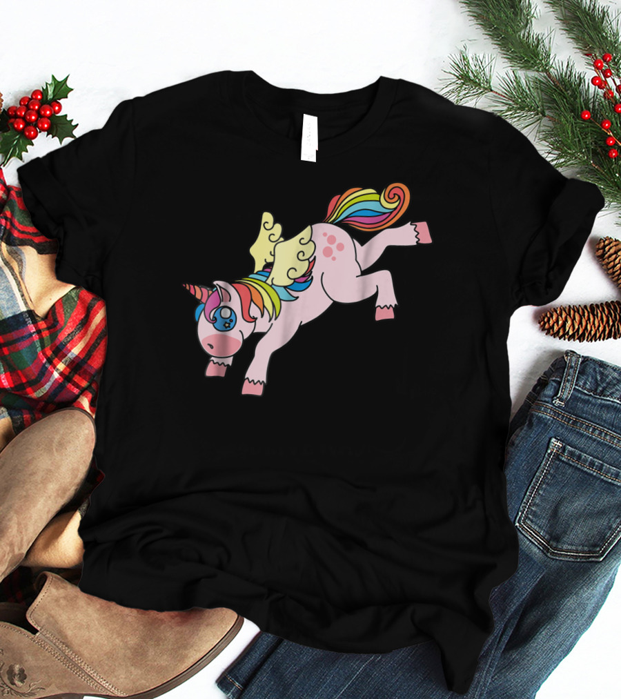 Flying Unicorn Cute And Colorful Rainbow Wings Edition11 T-Shirt