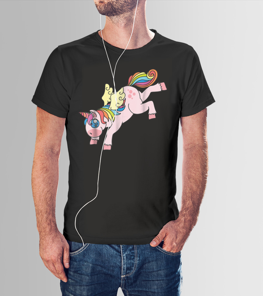 Flying Unicorn Cute And Colorful Rainbow Wings Edition11 T-Shirt