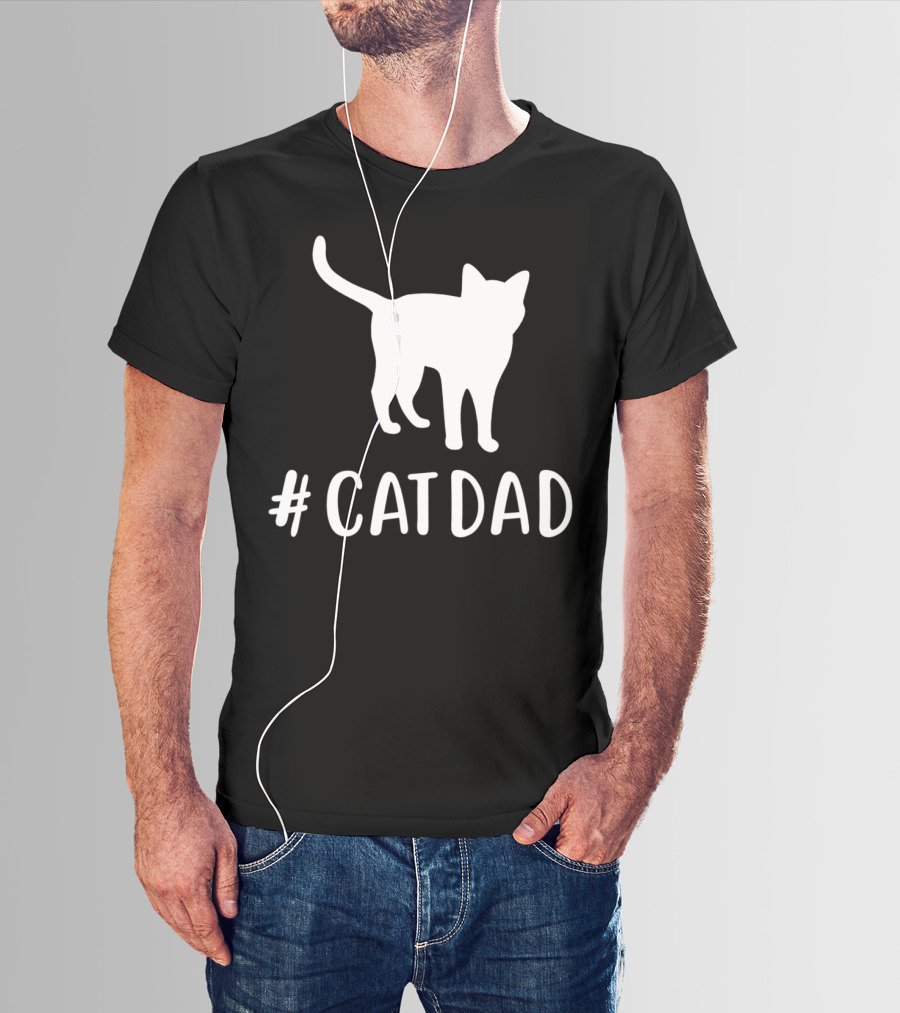 CatDad Family Cat Lover Awesome T-Shirt