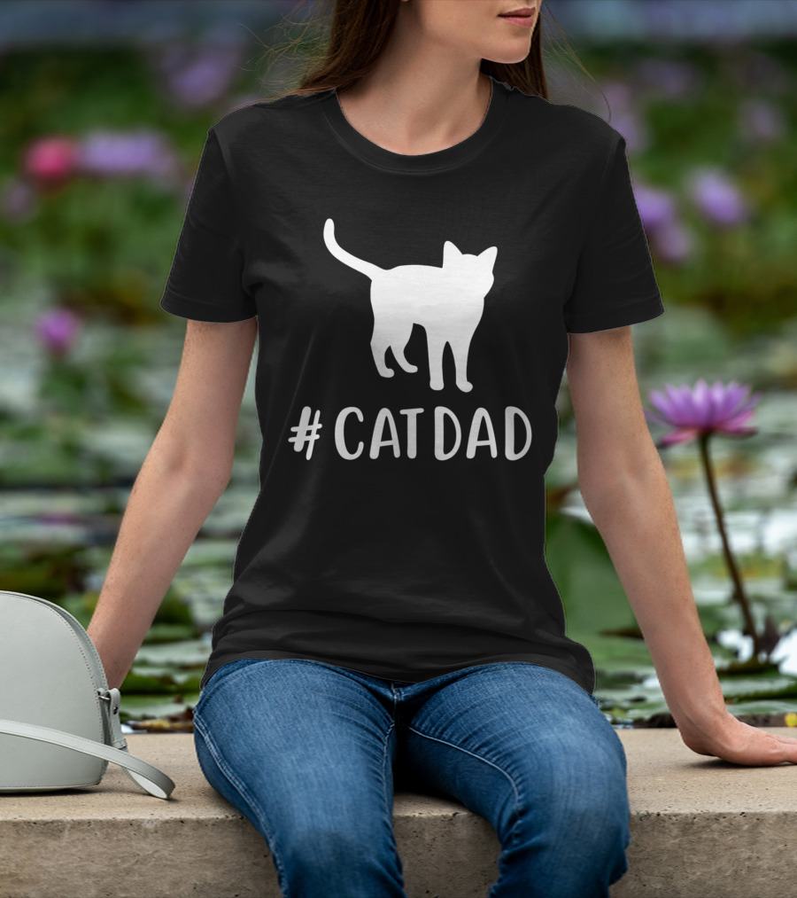 CatDad Family Cat Lover Awesome T-Shirt