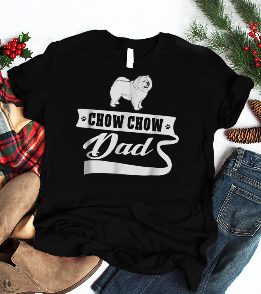 Chow Chow Dad Dog Mens Animal T-Shirt