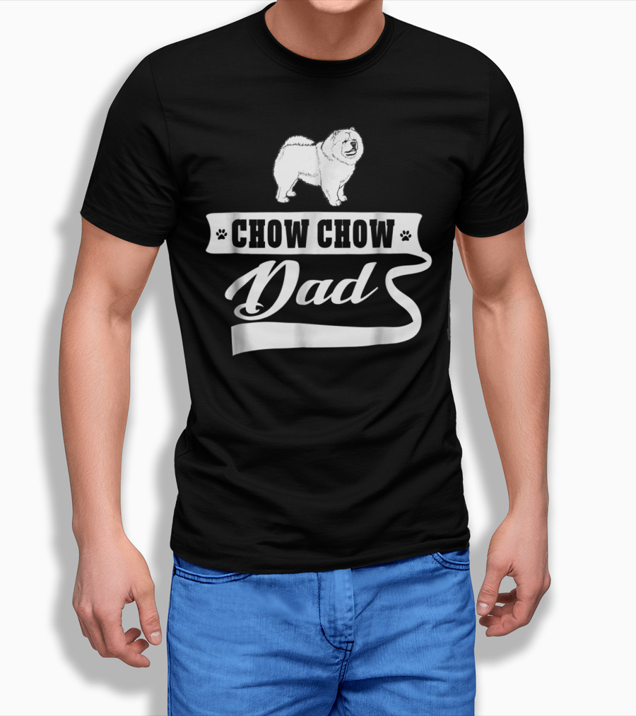 Chow Chow Dad Dog Mens Animal T-Shirt