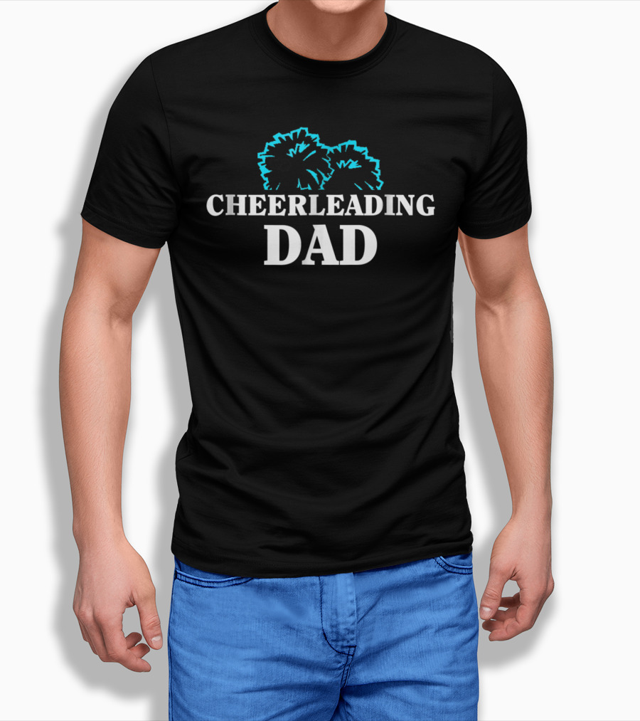 Cheerleading Dad Pom Pom Enthusiast T-Shirt