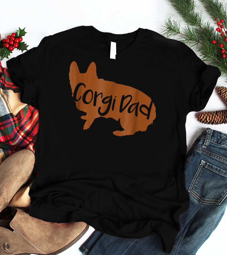 Corgi Dad Lover Dog T-Shirt