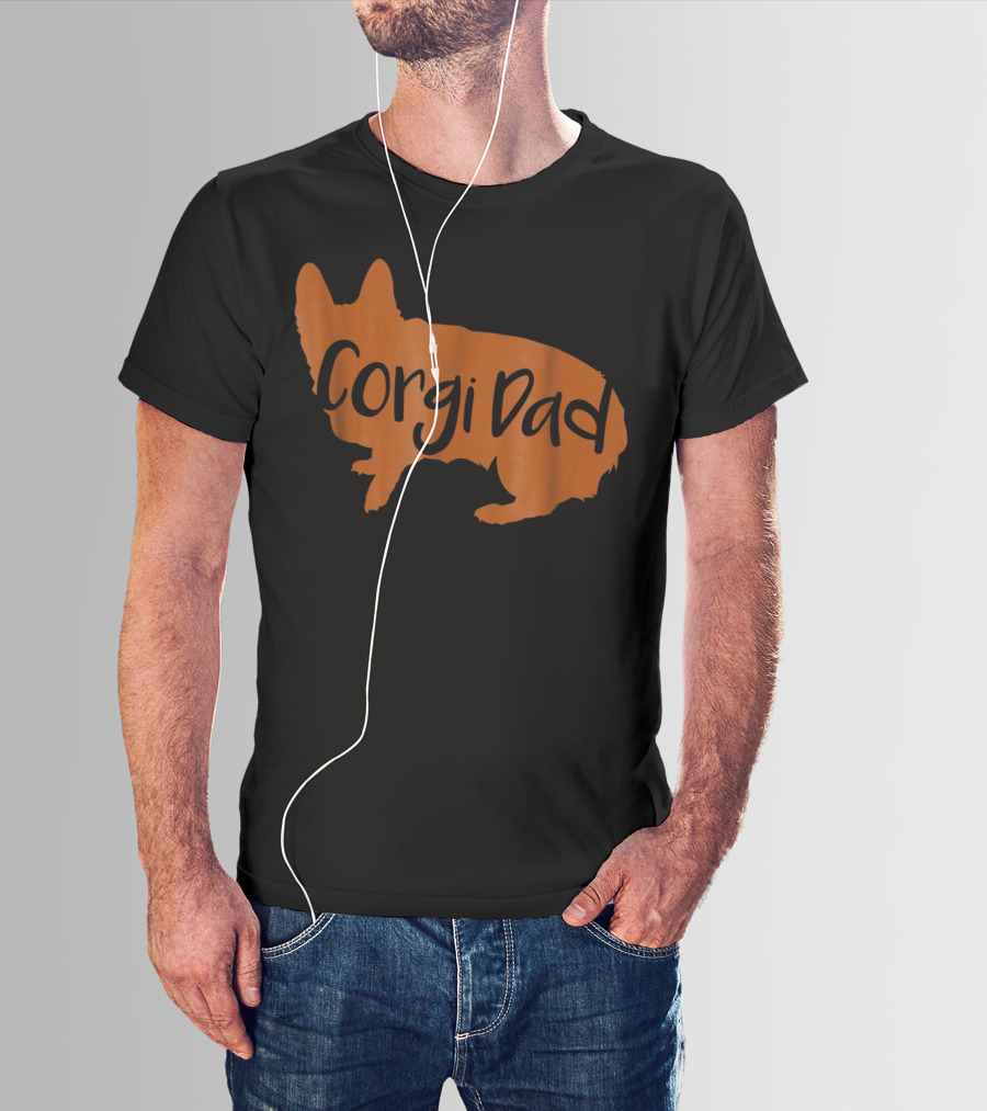 Corgi Dad Lover Dog T-Shirt