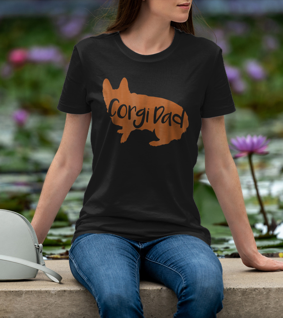 Corgi Dad Lover Dog T-Shirt