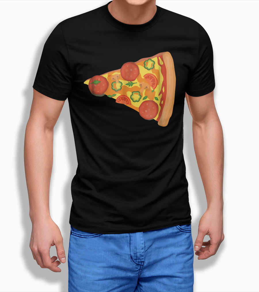 Dad Son Pizza Piece Funny Matching Family 73 Pepperoni Slice T-Shirt
