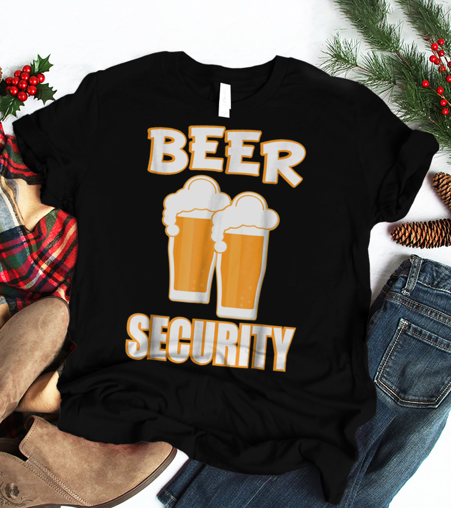 Beer Security Cool Dad T-Shirt