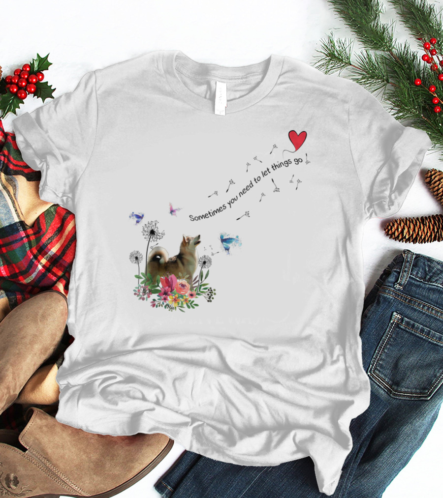 Alaskan Malamute Dog Sometimes You Need To Let Things Go T-Shirt