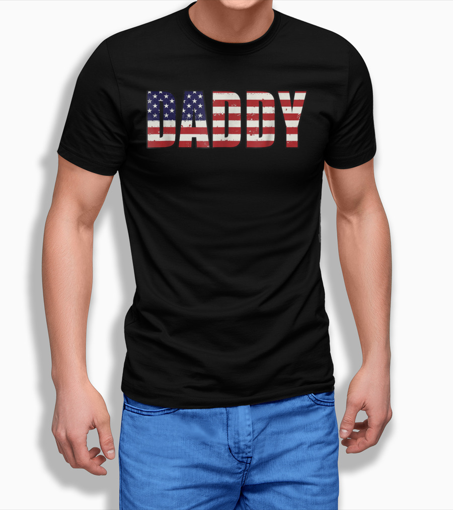 Daddy American Flag T-Shirt