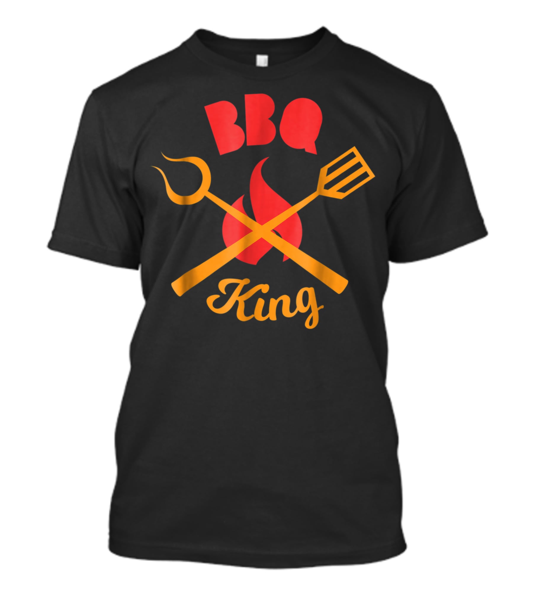 BBQ King Hot Grilled Tools Flame Barbecue T-Shirt