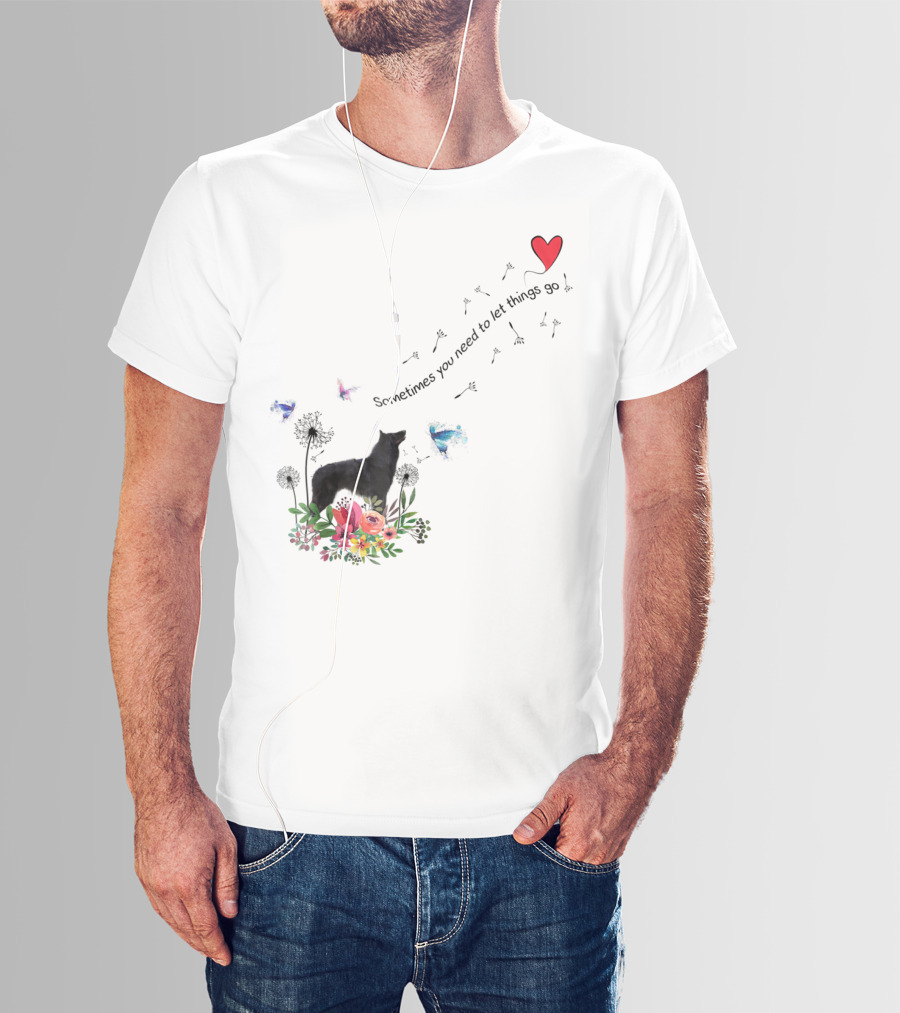 Belgian Sheepdog Kids80 Sometimes You Need To Let Things Go T-Shirt