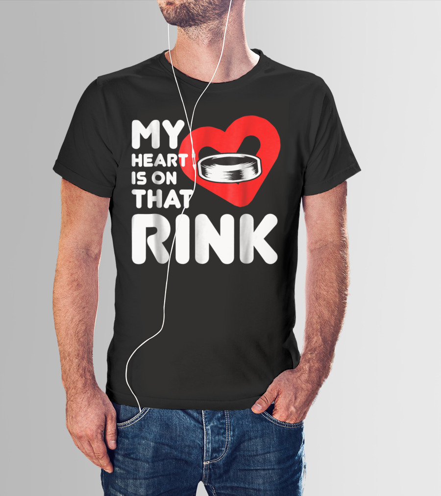 My Heart Is On That Rink Hockey Wife League T-Shirt