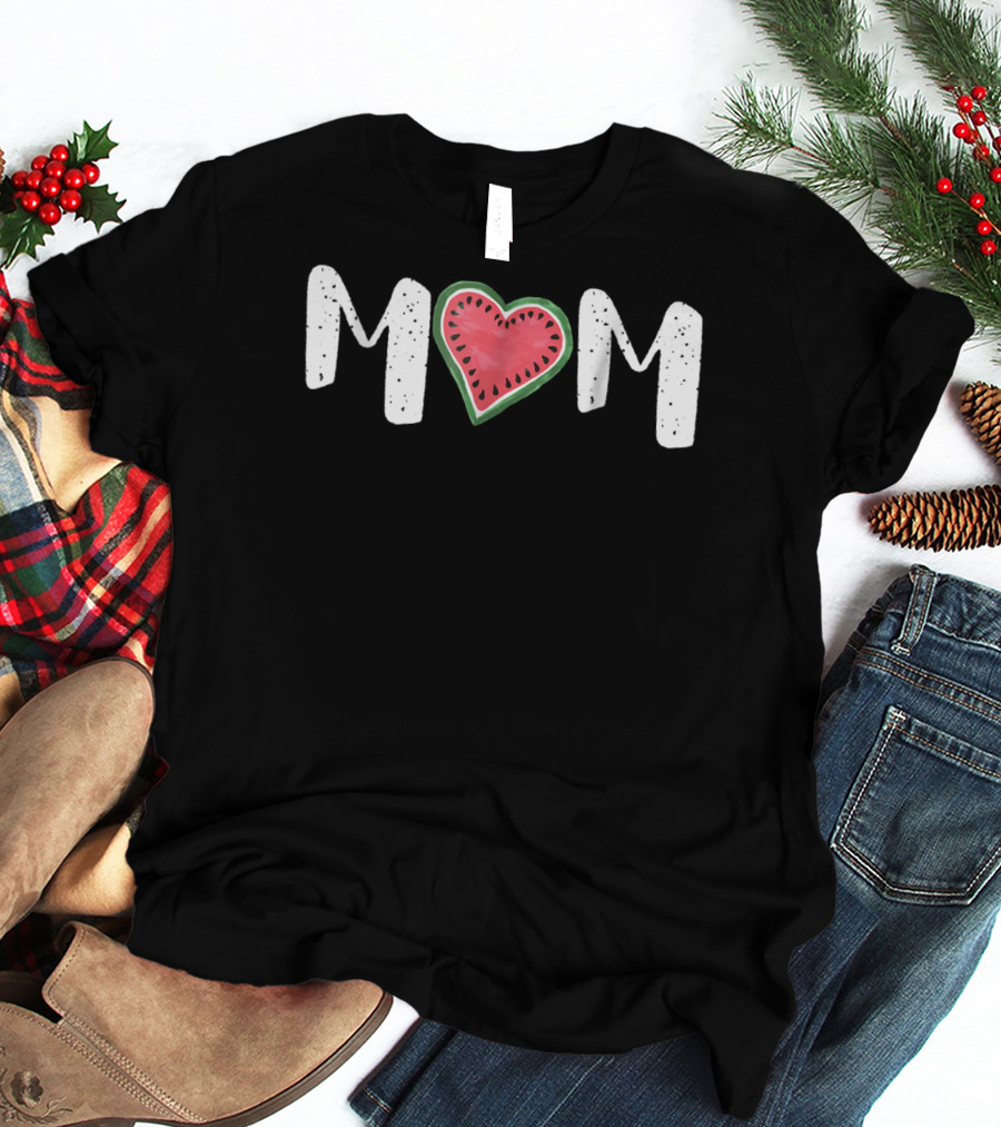 Mom Heart Watermelon T-Shirt