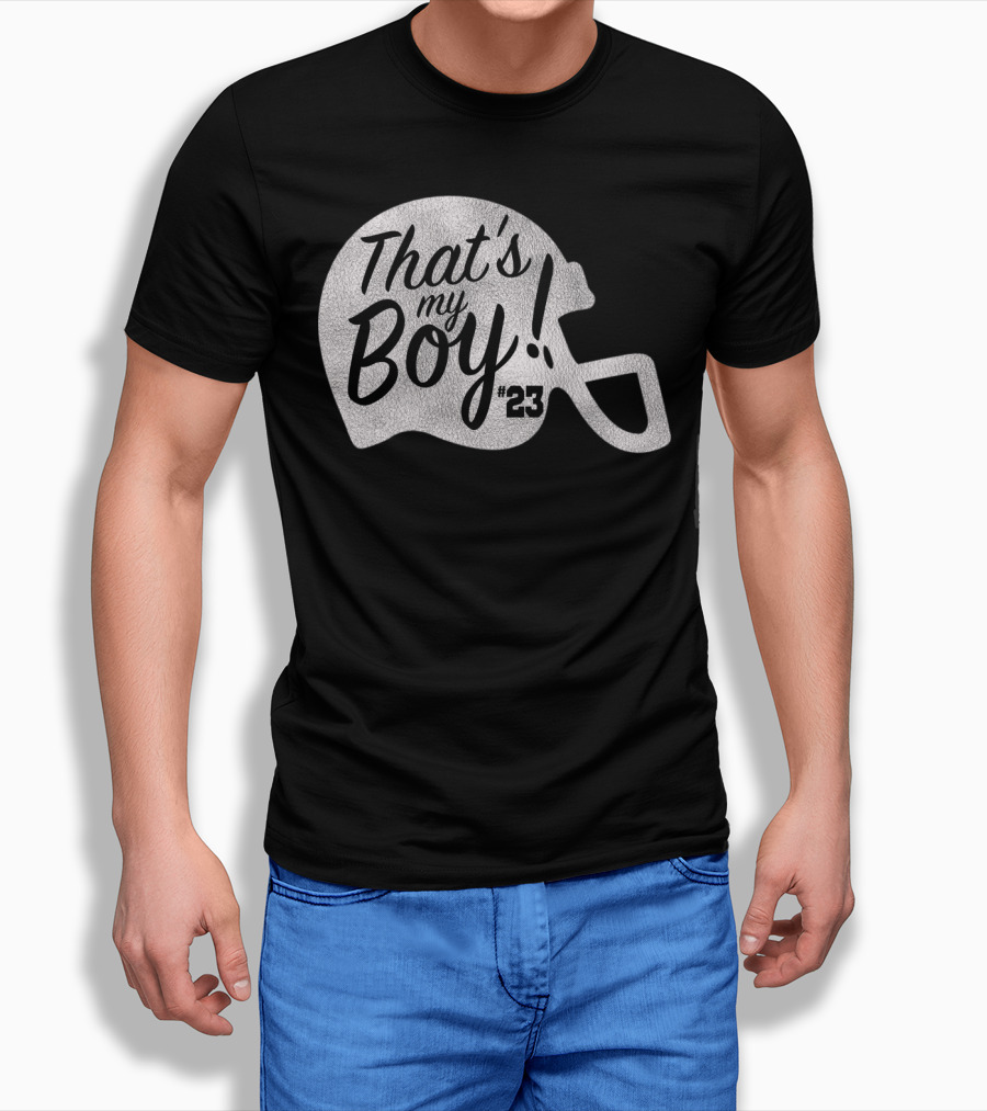 That's My Boy 23 Football Helmet T-Shirt