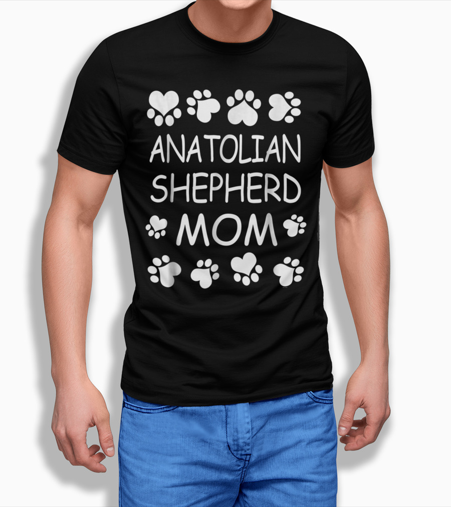 Anatolian Shepherd Mom Paw Heart T-Shirt