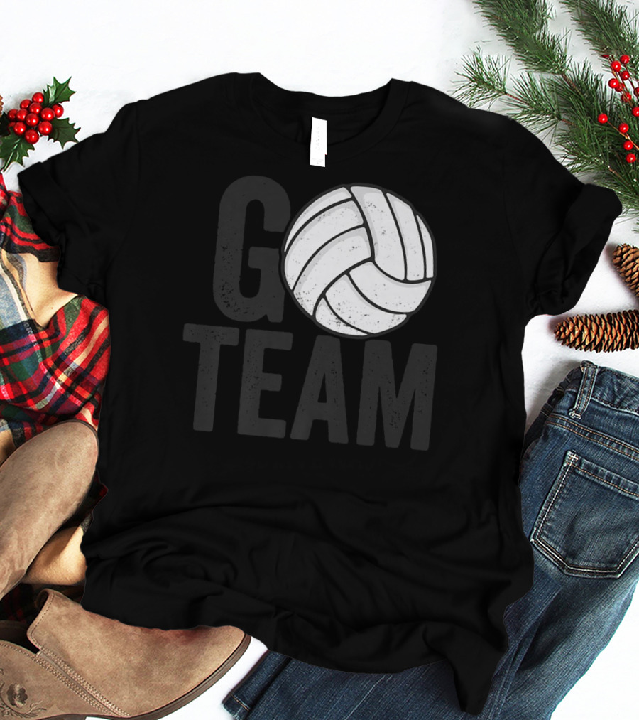 Go Team Volleyball Player Team Coach Family16 Volleyball T-Shirt