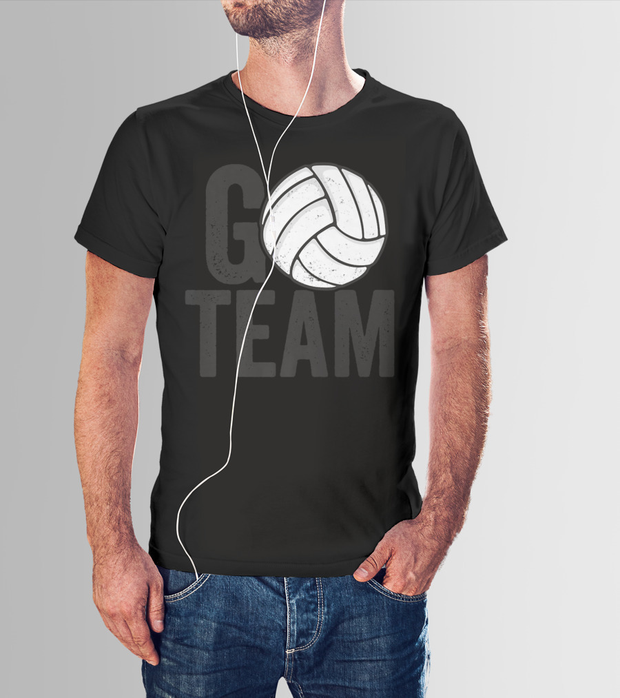 Go Team Volleyball Player Team Coach Family16 Volleyball T-Shirt
