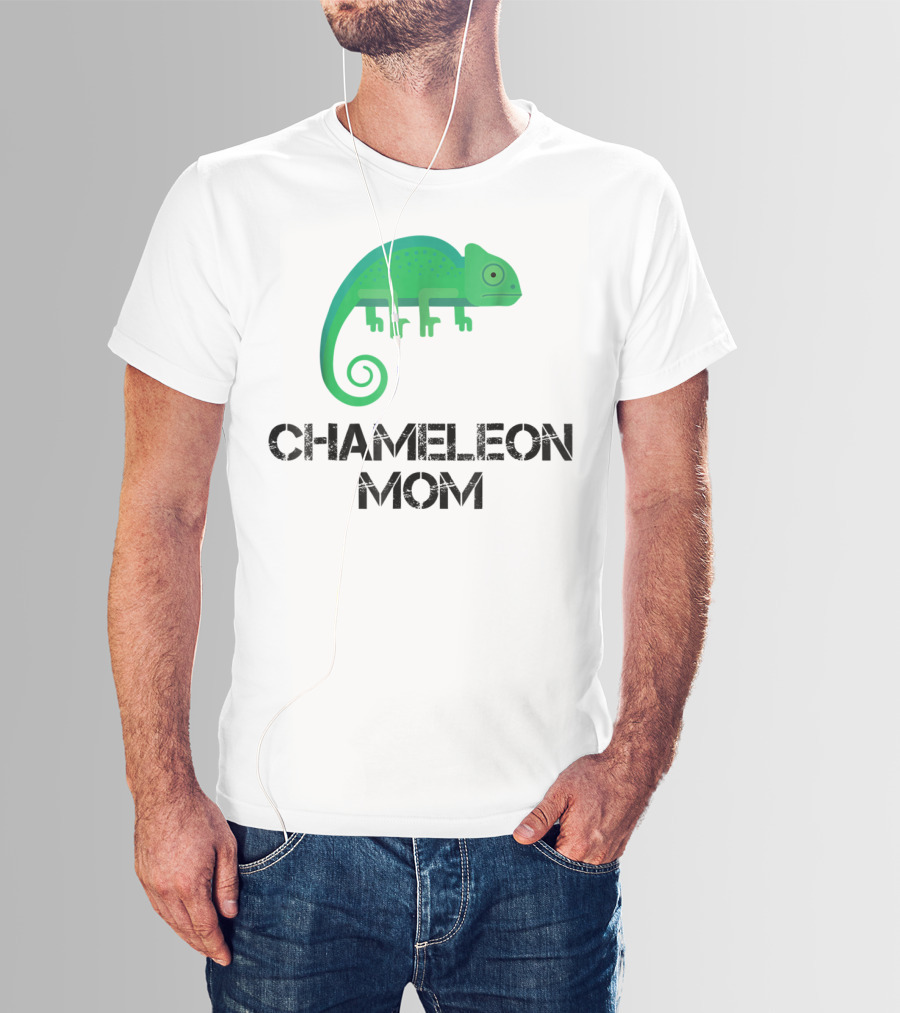 Chameleon Mom Chameleon Owner Green Reptile T-Shirt