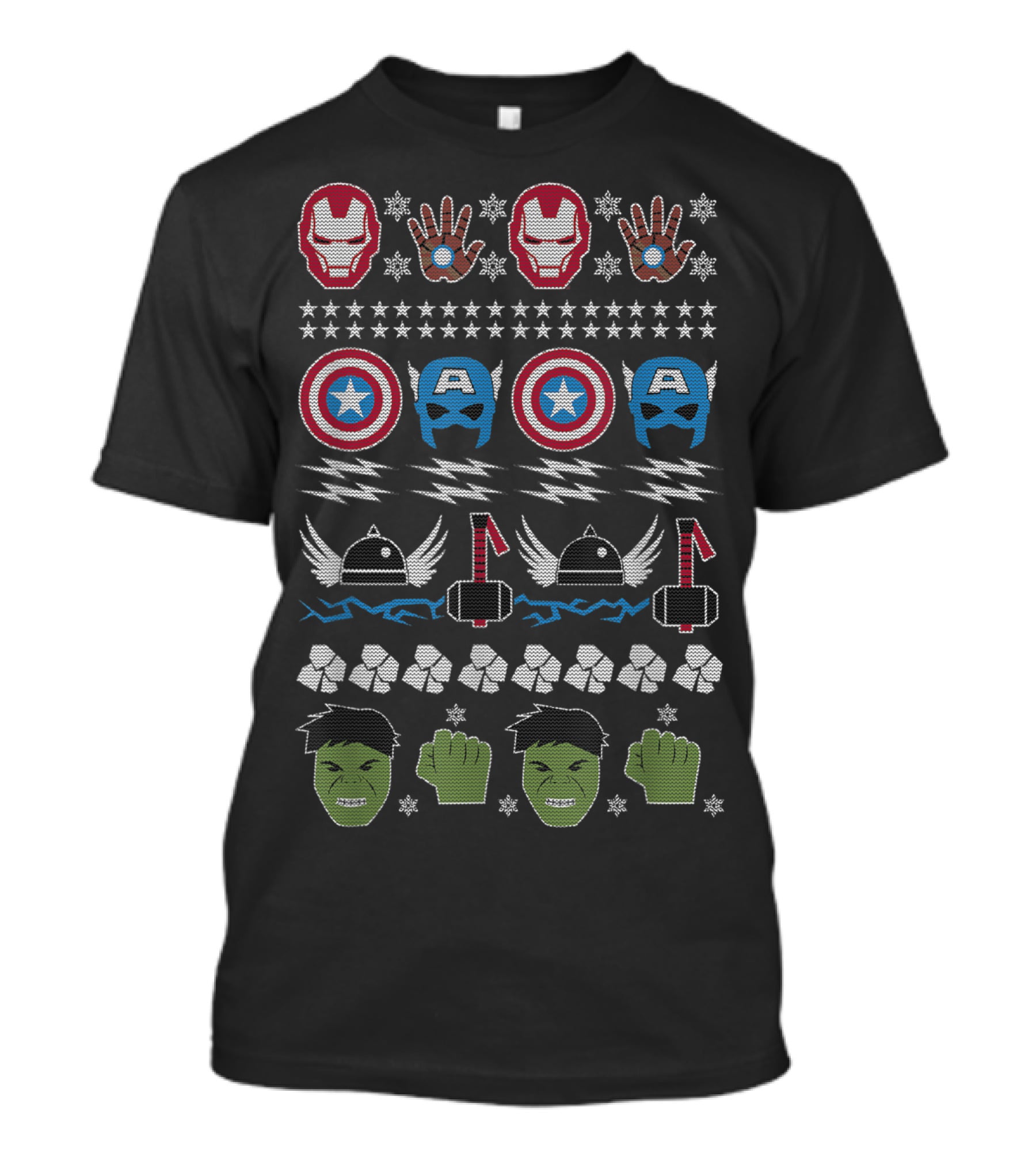 Iron Man Captain America Thor Hulk T-Shirt