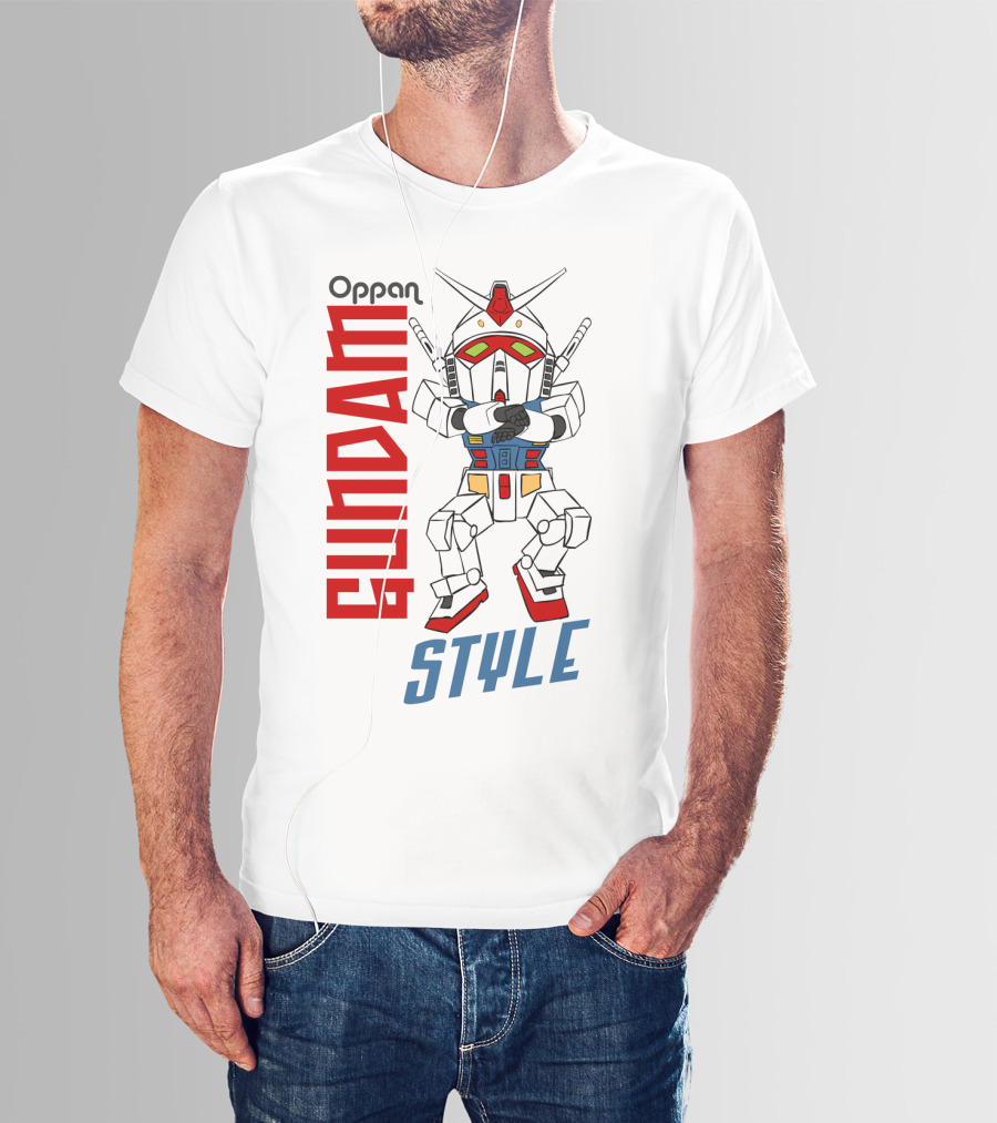 Oppan Gundam Style Vintage Mecha Dance T-Shirt