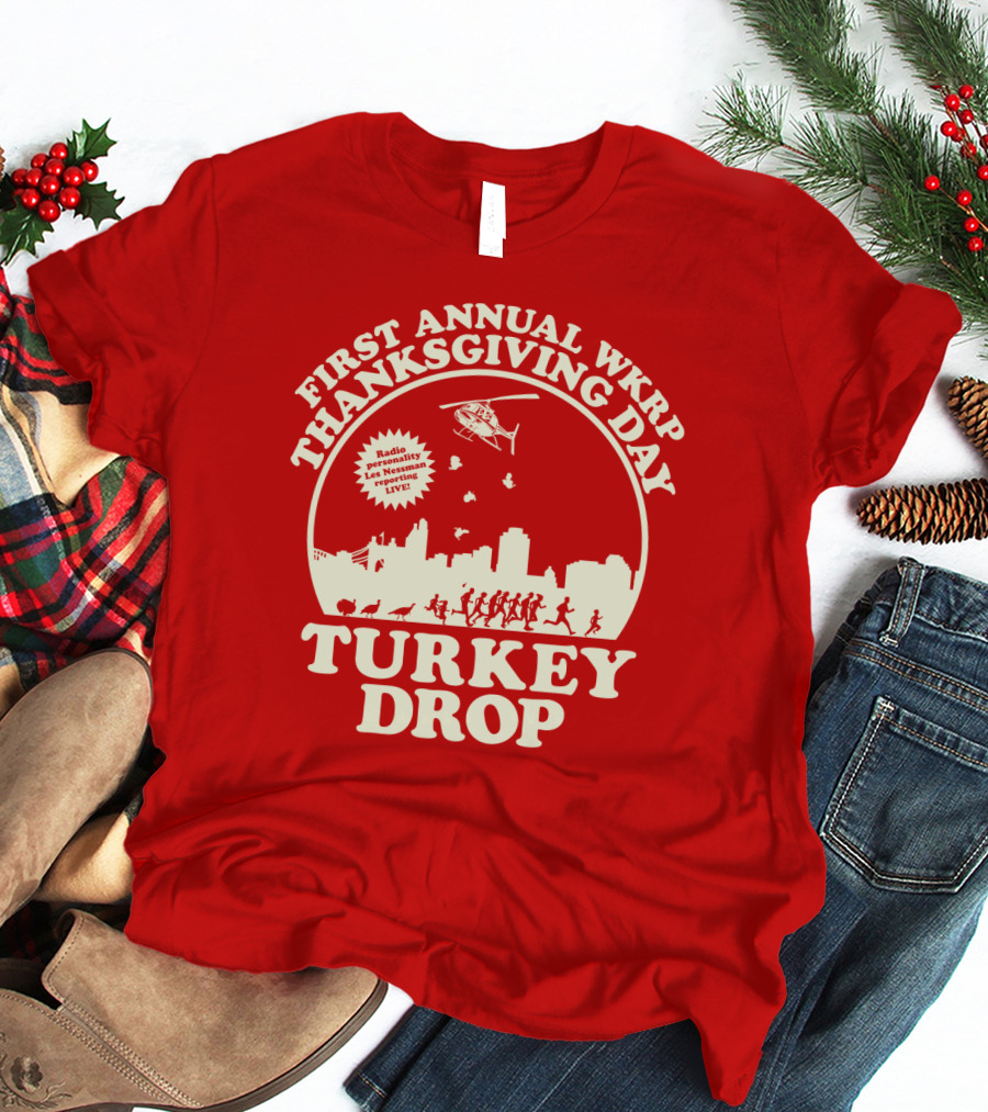 First Annual Wkrp Thanksgiving Day Turkey Drop Radio Presentation Live T-Shirt