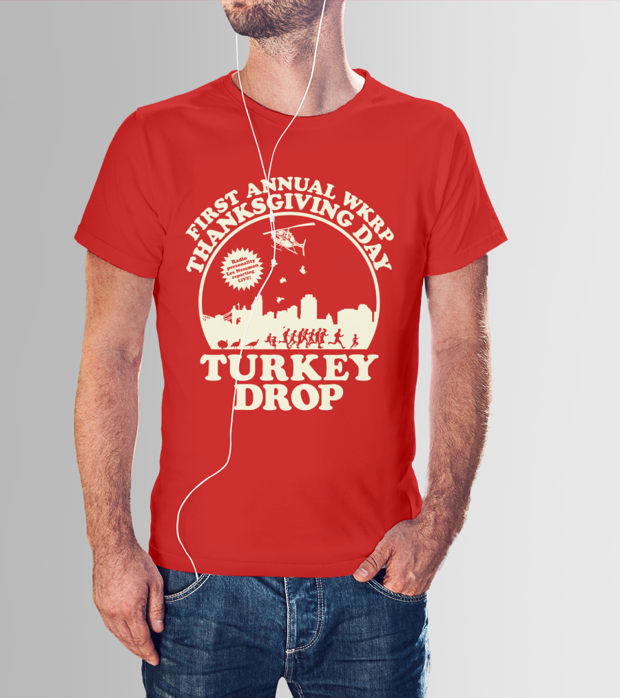 First Annual Wkrp Thanksgiving Day Turkey Drop Radio Presentation Live T-Shirt