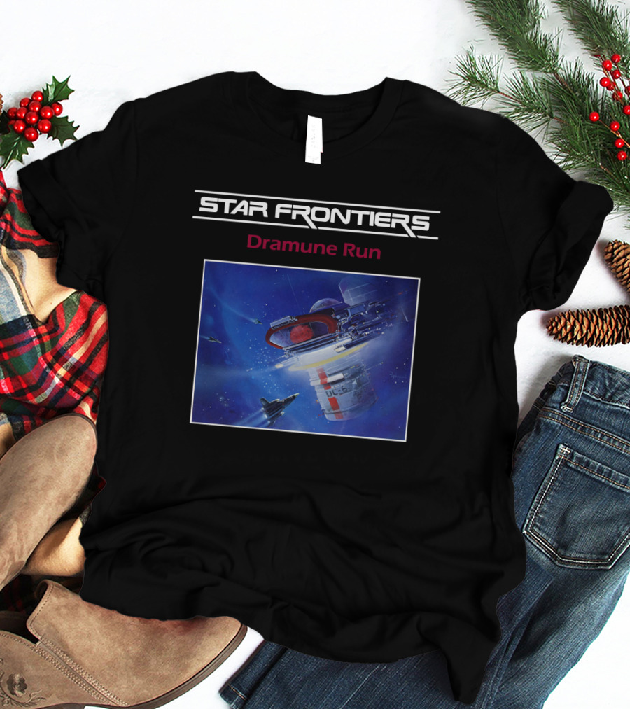 Star Frontiers Dramune Run Space Adventure Scene T-Shirt
