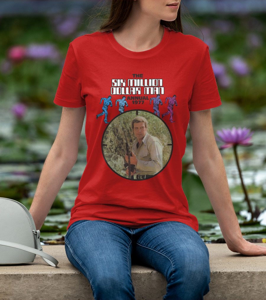 The Six Million Dollar Man Running Figures Annual 1977 T-Shirt